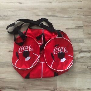 Coca-Cola FIFA Soccer Red Sports Duffle Bag